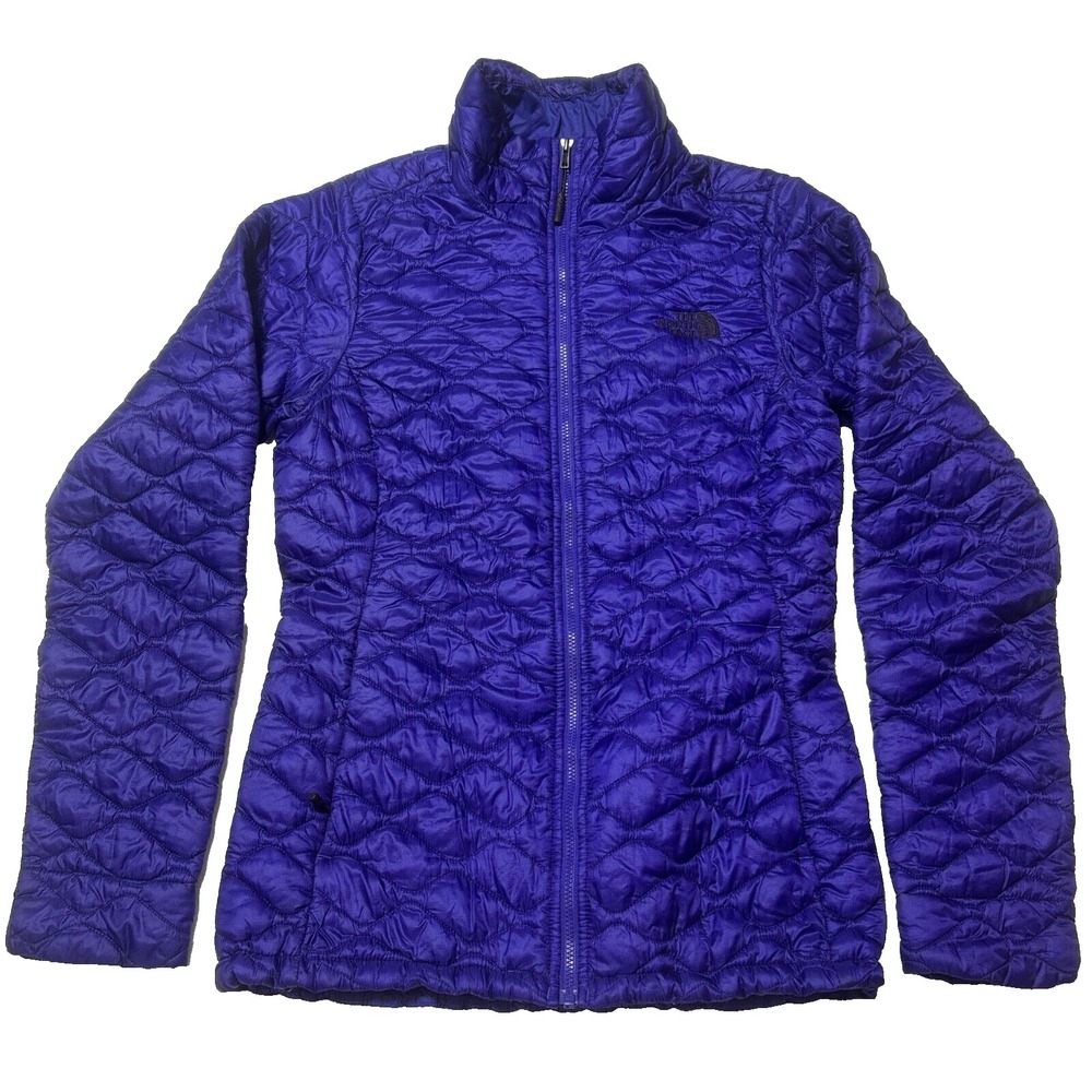 The North Face Womens Thermoball Quilted Jacket Purple XS Lightweight Packable